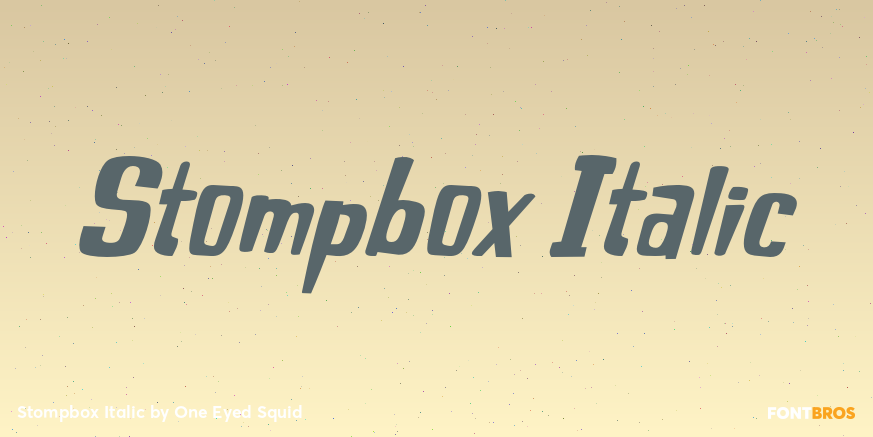 Stompbox Italic Poster