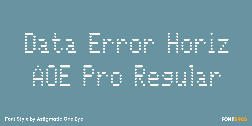 Data Error Horiz AOE Pro Regular Poster
