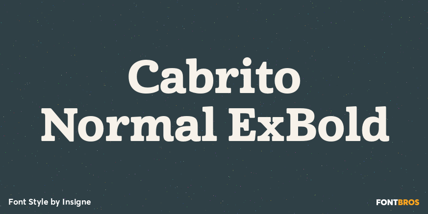 Cabrito Normal ExBold Poster