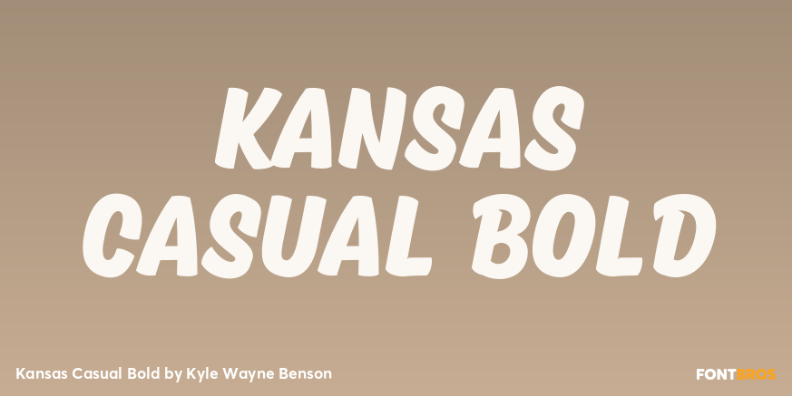 Kansas Casual Bold Poster