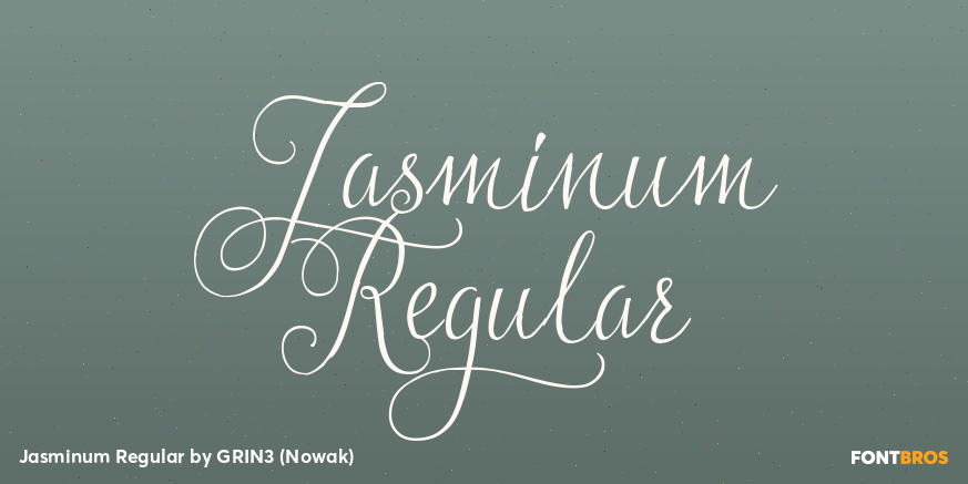 Jasminum Regular Poster