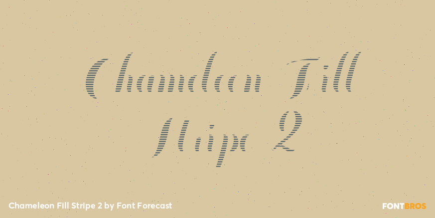 Chameleon Fill Stripe 2 Poster