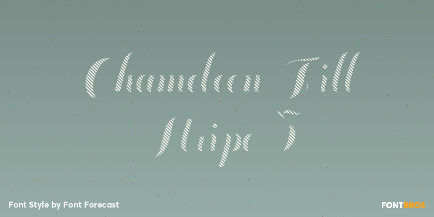 Chameleon Fill Stripe 3 Poster