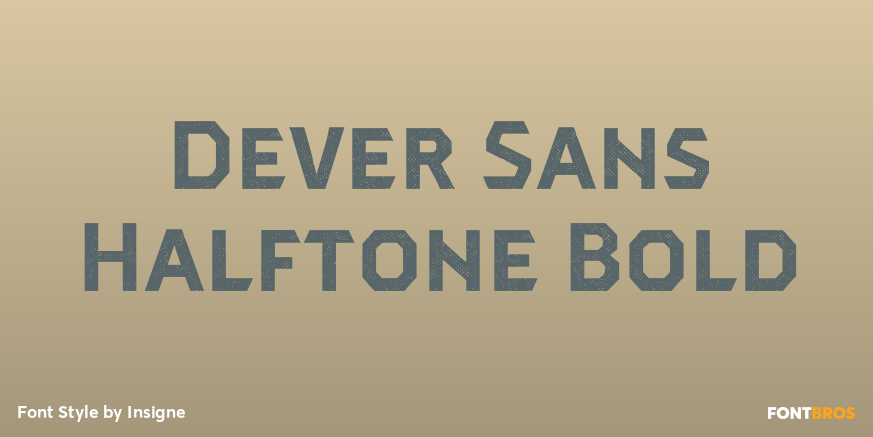 Dever Sans Halftone Bold Poster