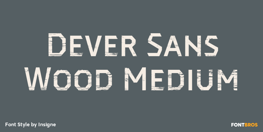Dever Sans Wood Medium Poster