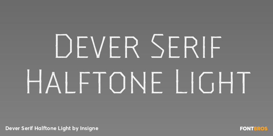 Dever Serif Halftone Light Poster
