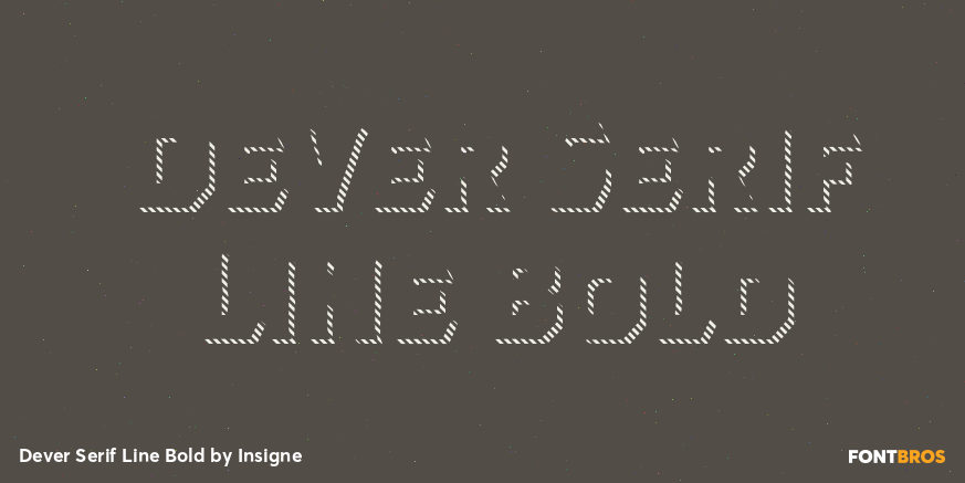 Dever Serif Line Bold Poster