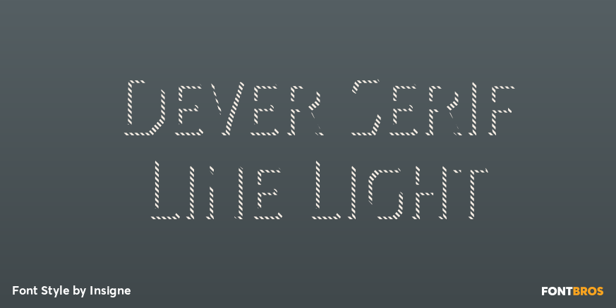 Dever Serif Line Light Poster