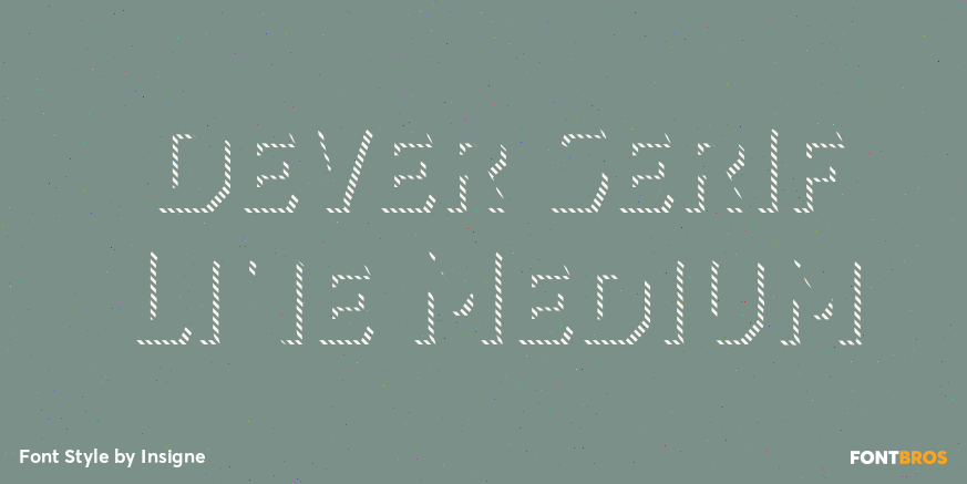 Dever Serif Line Medium Poster