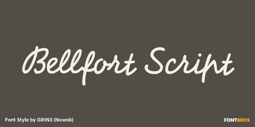 Bellfort Script Poster