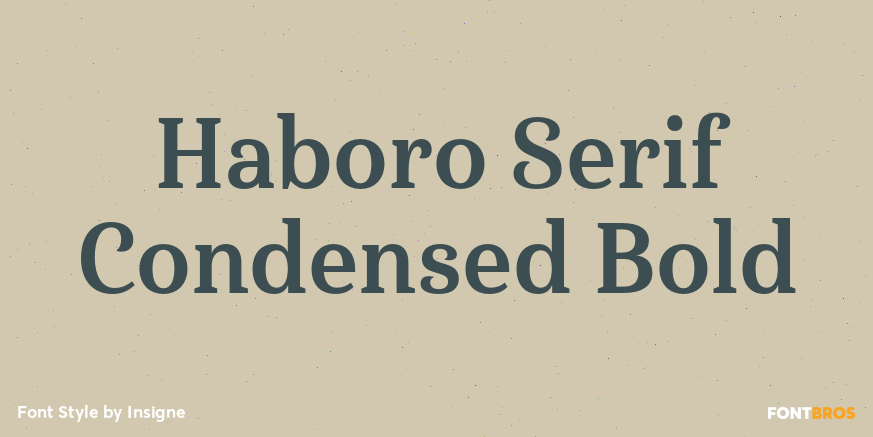 Haboro Serif Condensed Bold Poster