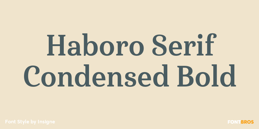 Haboro Serif Condensed Bold Poster