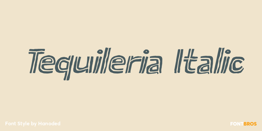 Tequileria Italic Poster