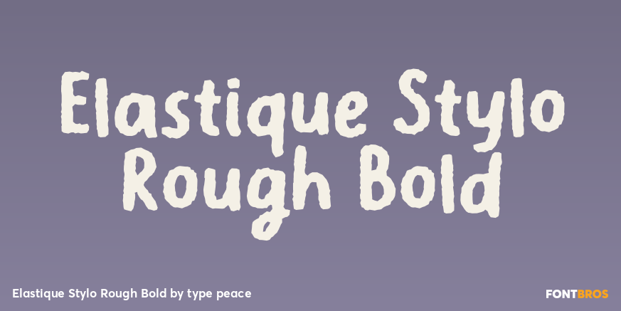 Elastique Stylo Rough Bold Poster