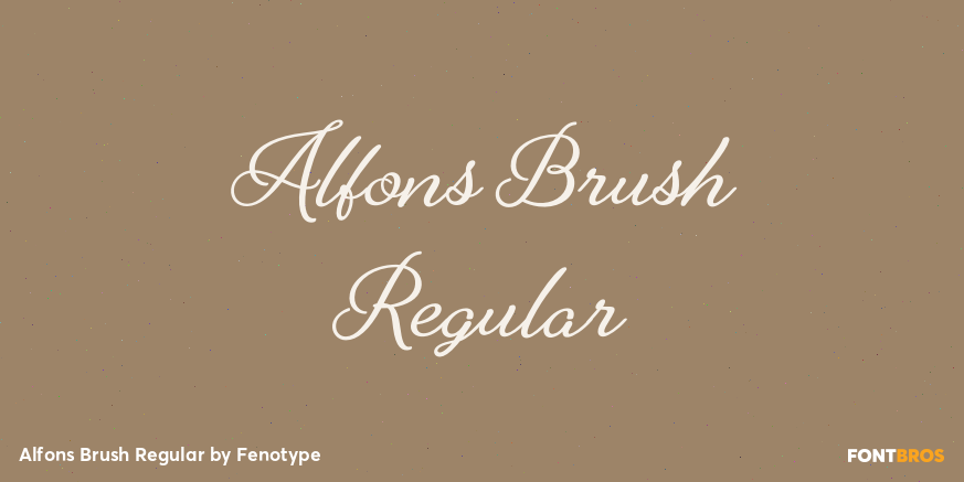 Alfons Brush Regular Poster