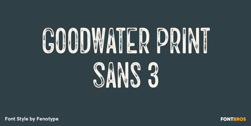 Goodwater Print Sans 3 Poster