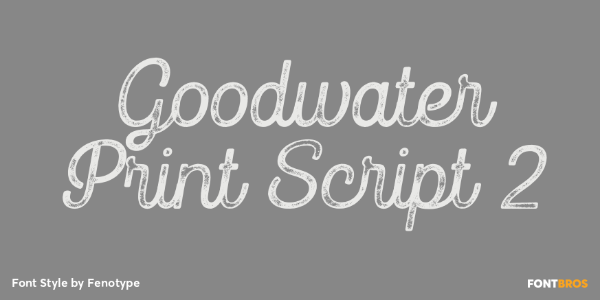 Goodwater Print Script 2 Poster