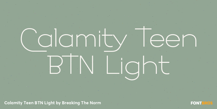 Calamity Teen BTN Light Poster