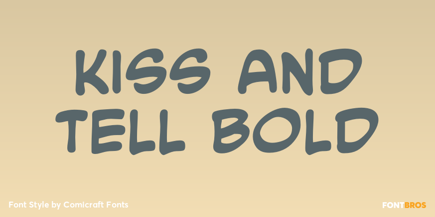 Kiss and Tell Bold Poster