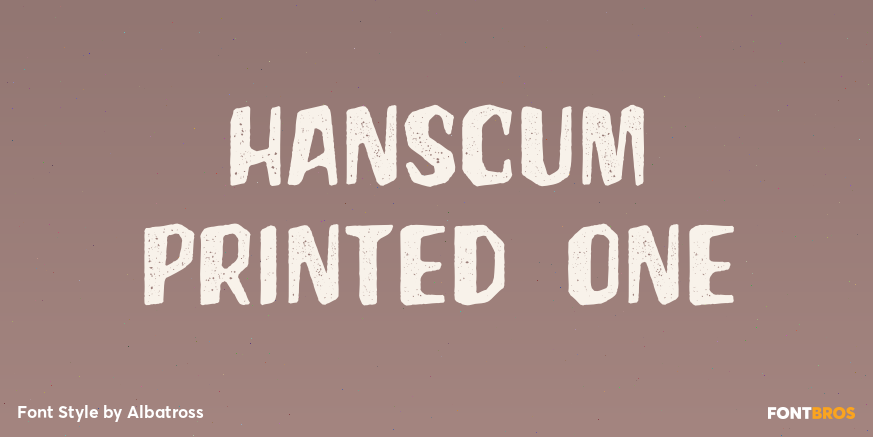 Hanscum Printed One Poster
