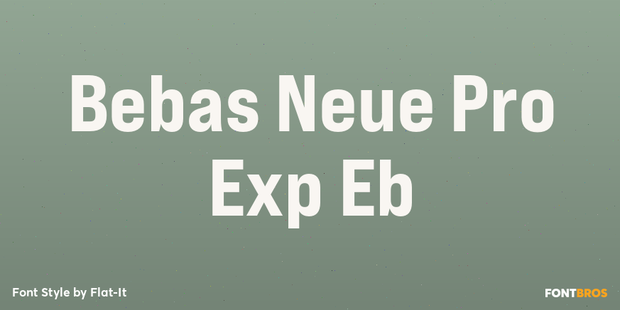 Bebas Neue Pro Exp Eb Poster