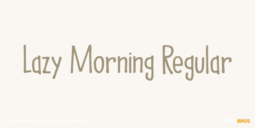 Lazy Morning Regular Poster