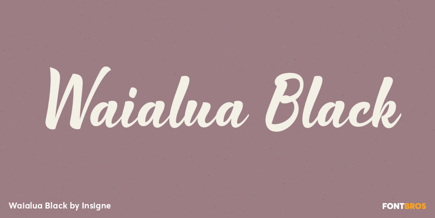 Waialua Black Poster