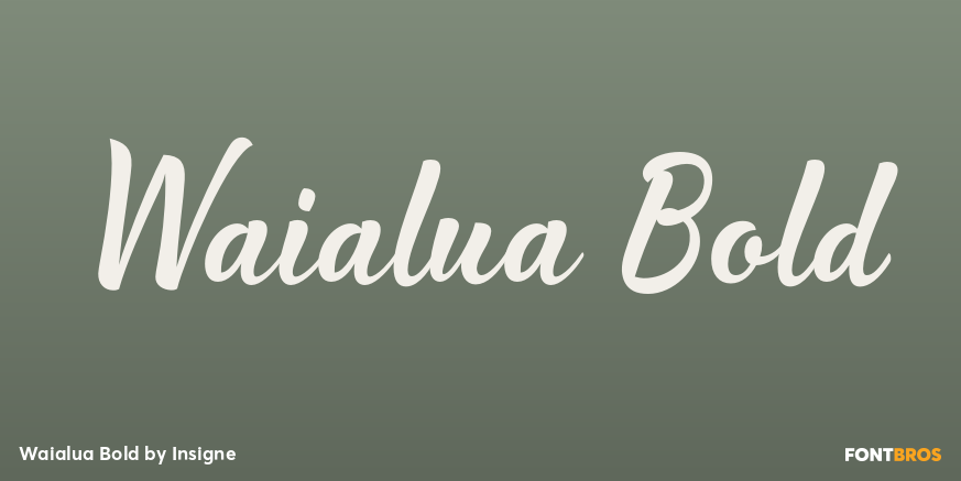 Waialua Bold Poster
