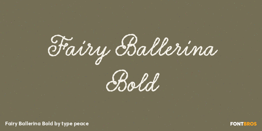 Fairy Ballerina Bold Poster