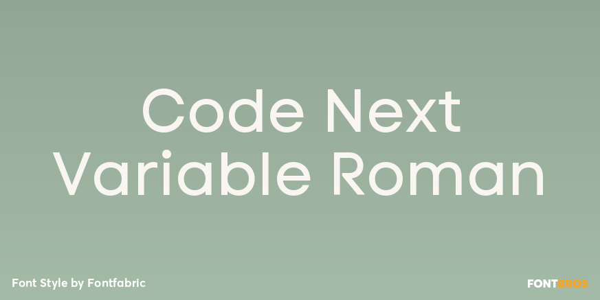 Code Next Variable Roman Poster