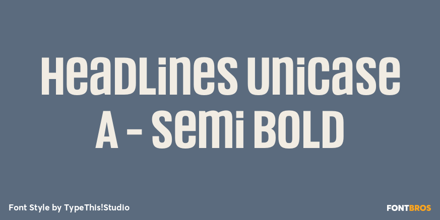 Headlines Unicase A - Semi Bold Poster