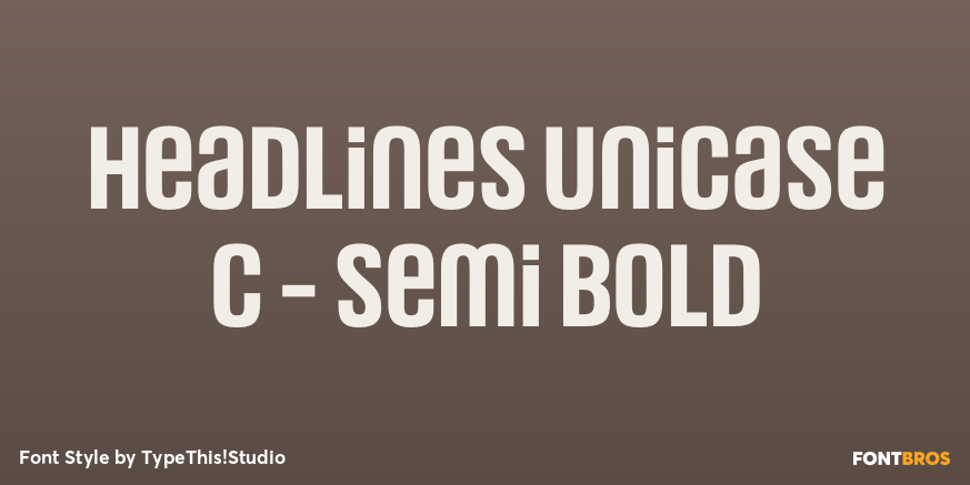 Headlines Unicase C - Semi Bold Poster