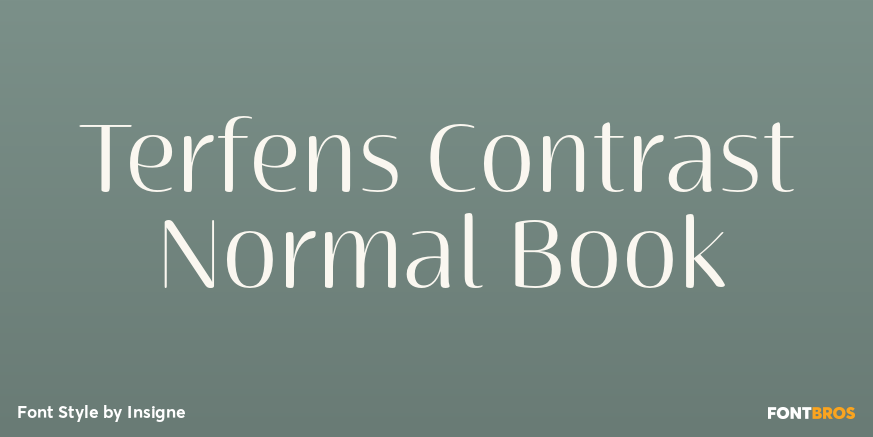 Terfens Contrast Normal Book Poster