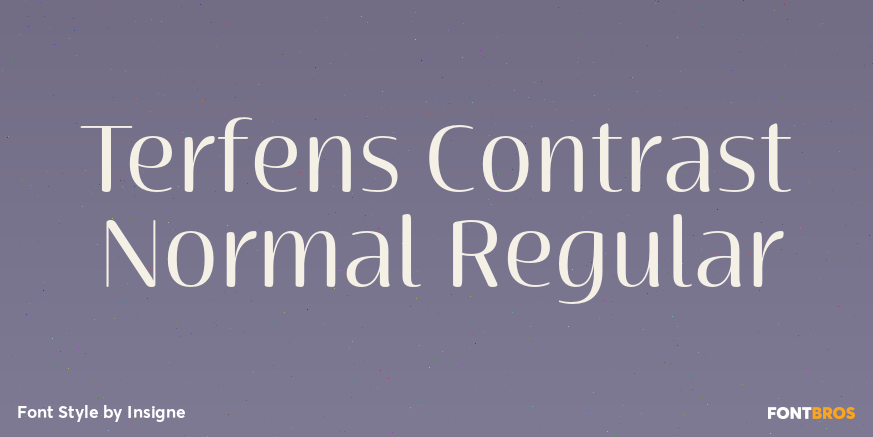 Terfens Contrast Normal Regular Poster