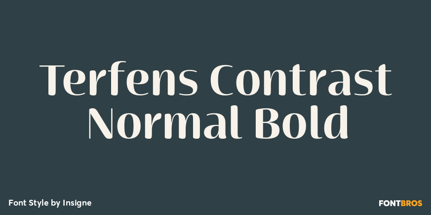 Terfens Contrast Normal Bold Poster