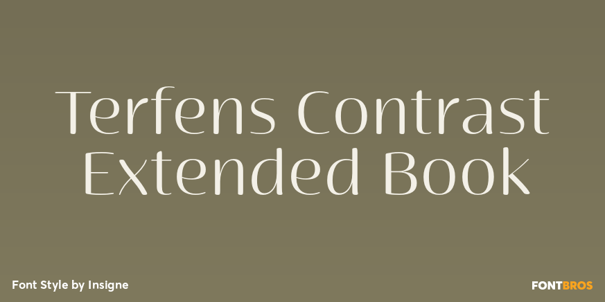 Terfens Contrast Extended Book Poster