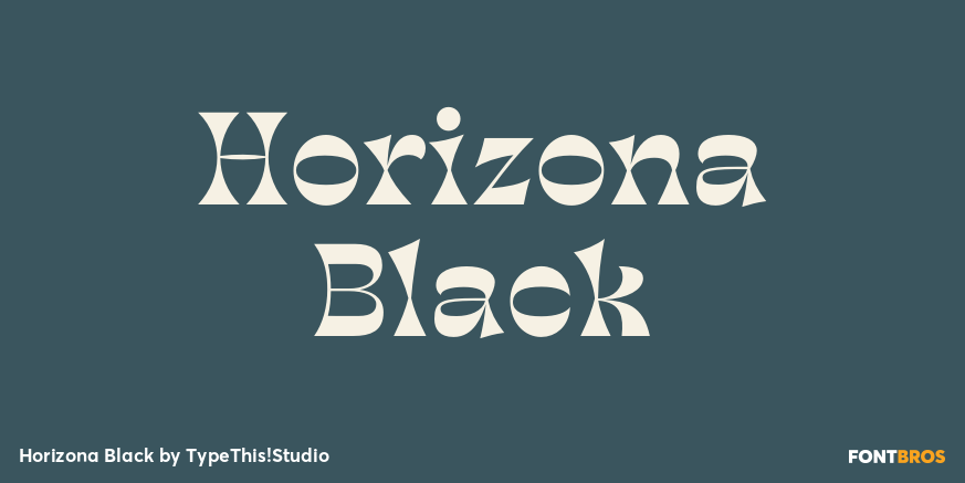 Horizona Black Poster