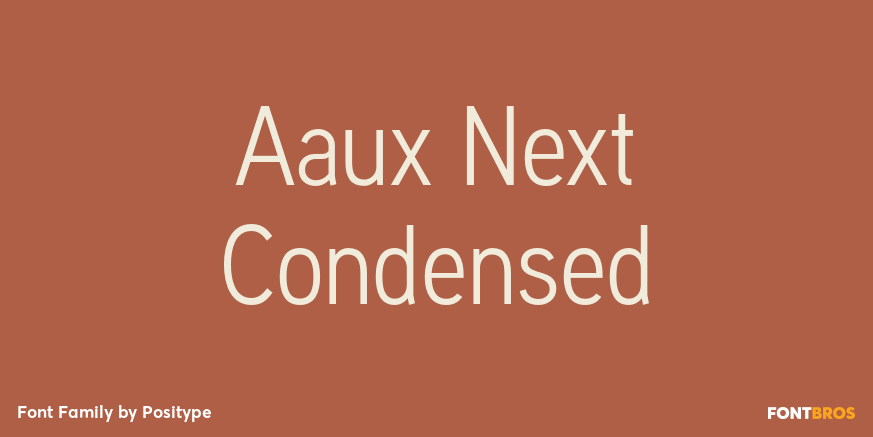 Aaux Next Condensed Poster