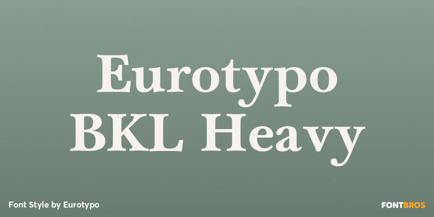 Eurotypo BKL Heavy Poster