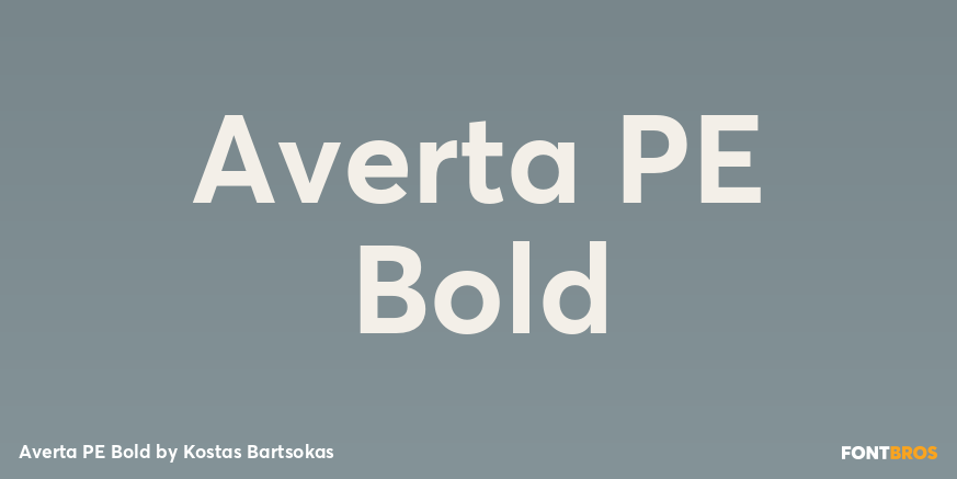Averta PE Bold Poster