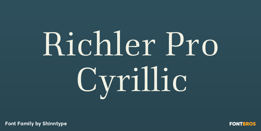 Richler Pro Cyrillic Poster