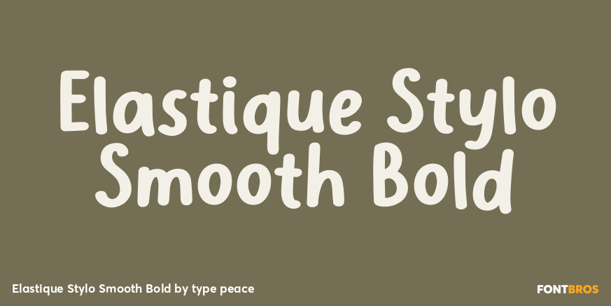 Elastique Stylo Smooth Bold Poster