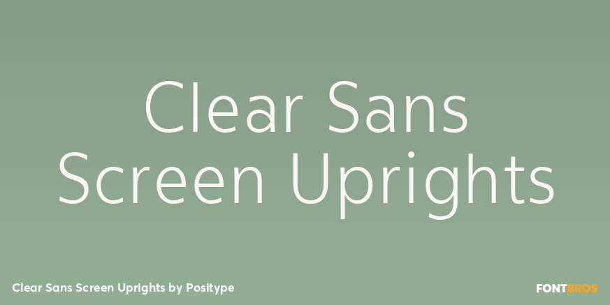 Clear Sans Screen Uprights Poster