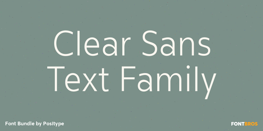 Clear Sans Text Family Poster