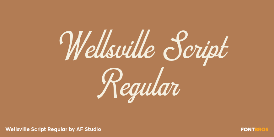Wellsville Script Regular Poster