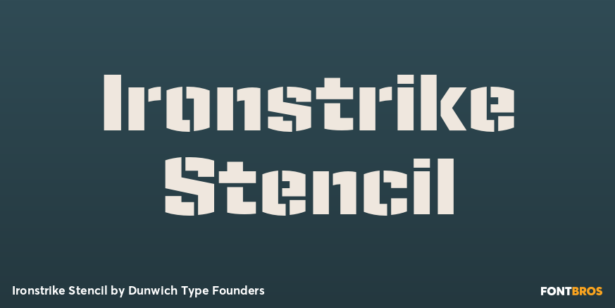 Ironstrike Stencil Poster