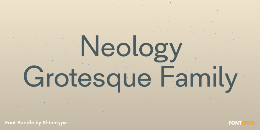 Neology Grotesque Family Poster
