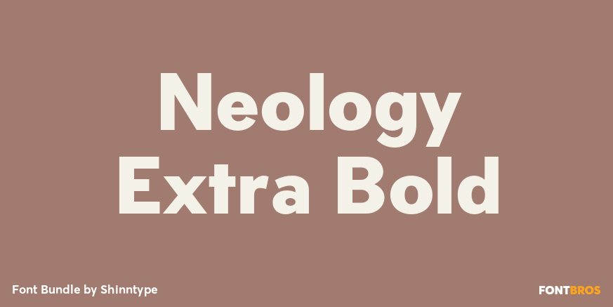 Neology Extra Bold Poster