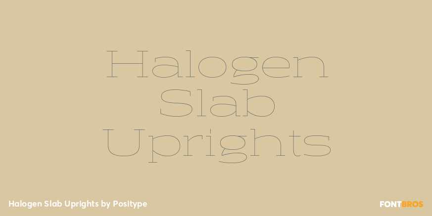 Halogen Slab Uprights Poster