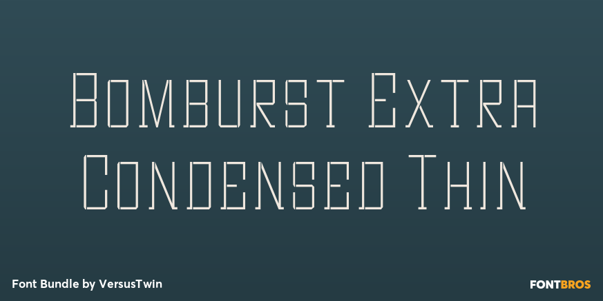 Bomburst Extra Condensed Thin Poster
